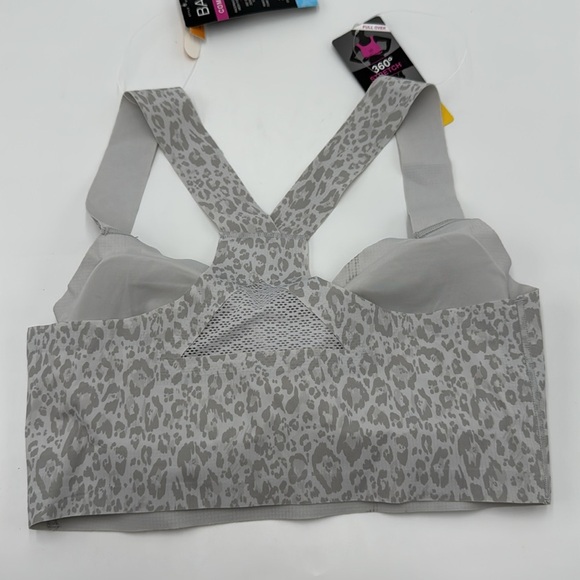NWT Bali Comfort Revolution Easylite Racerback Bra – Size S, Grey Leopard Print - Picture 2 of 10